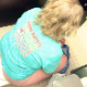 A voyeur camerman records 6 unsuspecting women using a toilet in an adjoining public restroom stall. Several poop reveals in the toilet bowl. Vertical format video. Over 11 minutes.